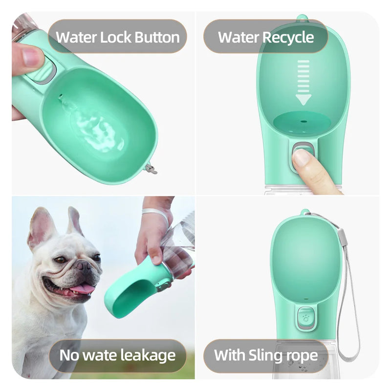PetDrink – Garrafa Portátil com Bebedouro para Pets